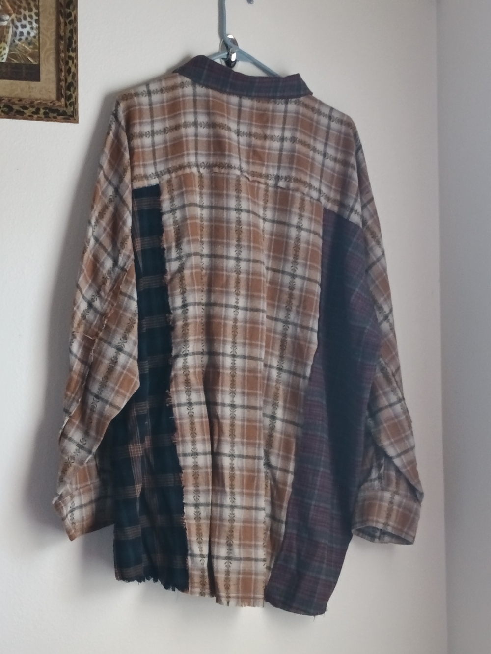 Natural life Shirt Men L/XL Multi-Colors Mixed Plaid Button-Up Versatile Casual - Picture 4 of 4
